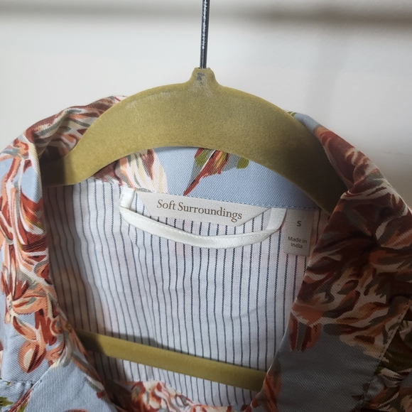 Pajama Set sz small soft cool fabric pretty floral pattern - Picture 8 of 15